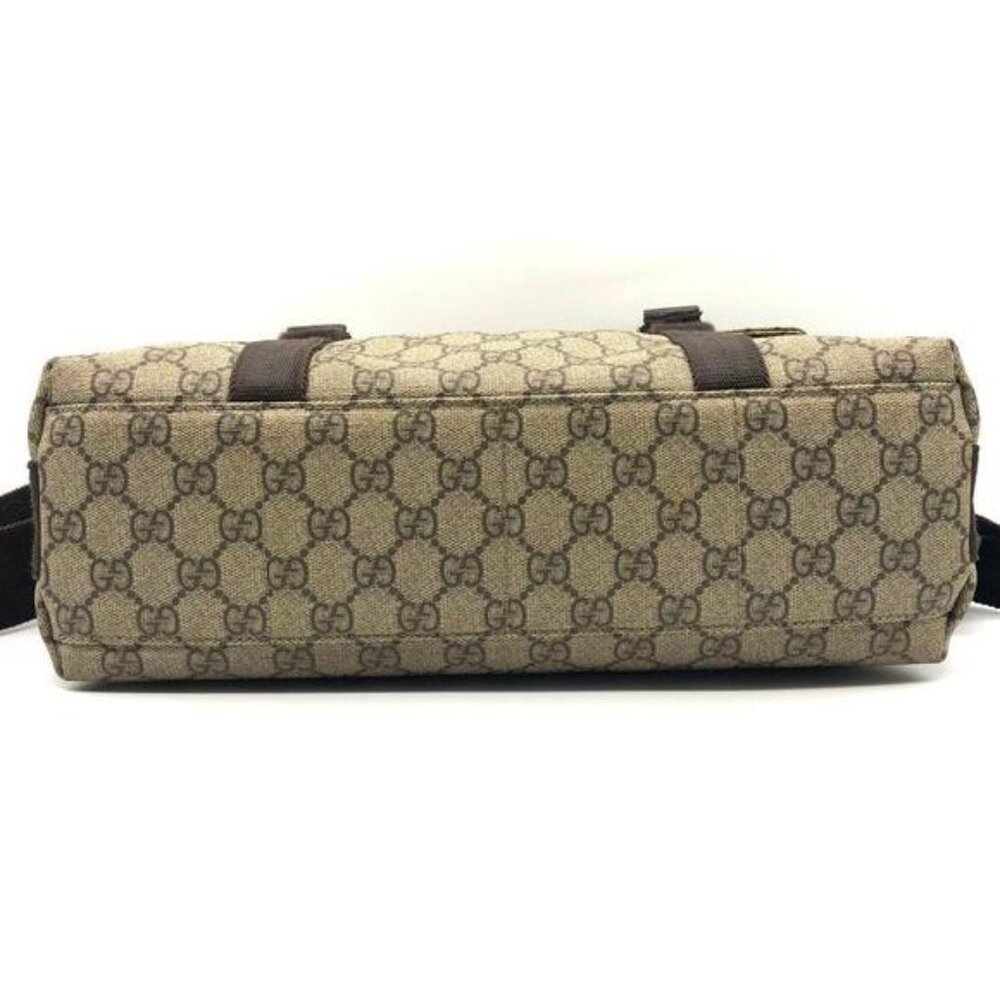 Authentic Gucci GG Supreme Web Canvas Sherry Messenger Bag Monogram Flap Tote - Picture 9 of 15